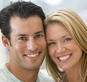 guy and girl smiling