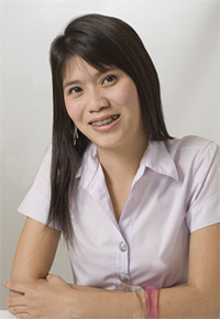 stock photo of a teen girl with braces